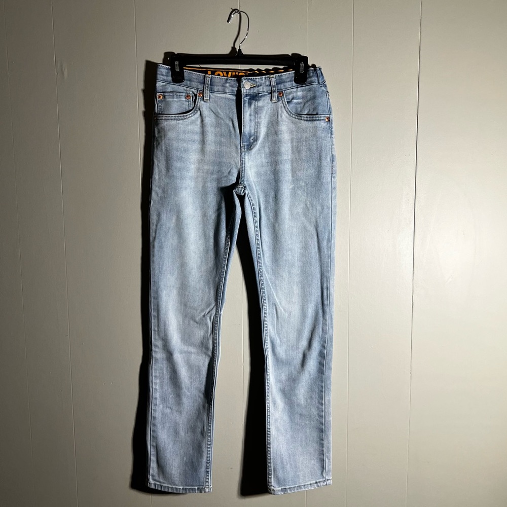 Levis 510 Jeans Boys Youth Skinny Stretch Blue Denim Size 18 Reg 29x31 VGUC
